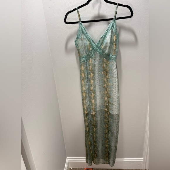 Blue Snakeskin Dress - Picture 2 of 4